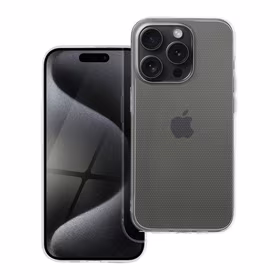 Skaidrus dėklas 2 mm dėžutėje IPHONE 15 Pro skaidrus