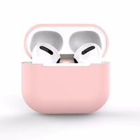 AirPods Pro dėklas silikoninis minkštas ausinėms rožinis (C)