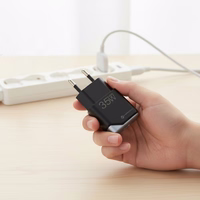 FORCELL F-ENERGY GaN III B135101-E itin plonas kelioninis įkroviklis 1 x Type C + USB A PD QC4.0 3A 35W juodas