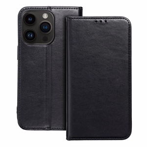 SMART MAGNETO knygos tipo dėklas telefonui IPHONE 15 Pro Max juodas