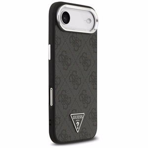 GUESS dėklas telefonui (m) IPHONE 17 Air suderinamas su MagSafe PU 4G W/Triangle Logo SL - juodas