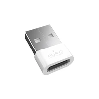 Puro USB-C - USB-A adapteris - Baltas