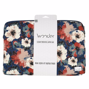 Wonder nešiojamojo kompiuterio dėklas 13-14 colių mėlynas ir kamelijos