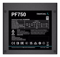 DeepCool PF750 maitinimo blokas 750 W 20+4 pin ATX ATX Juoda