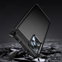 Carbon dėklas Motorola Moto G13 lankstus silikoninis anglies dėklas juodas