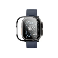 AmazingThing Radix Glass Screen Protector with Case for Apple Watch UItra 3 49mm - Black