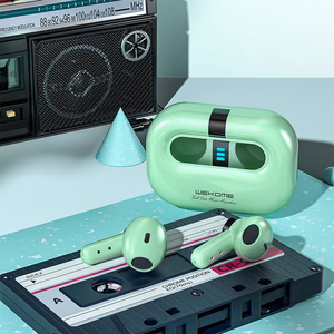 WEKOME VA06 Vanguard Series Bluetooth 5.2 TWS belaidės ausinės su įkrovimo dėklu, žalios