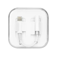 Adapteris AUX Lightning (vyriškas) į Jack 3,5 mm (moteriškas) dėžutėje baltas
