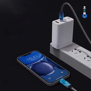 Orico LDC2L USB-C–Lightning PD, 29 W, 480 Mbps laidas su LED ekranu, 2 m – juodas