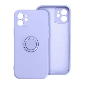 SILIKONINIS ŽIEDAS dėklas telefonui XIAOMI Redmi Note 14 PRO 4G violetinis
