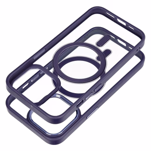 COLOR EDGE MAG COVER dėklas telefonui suderinamas su Magnetiniu IPHONE 13 Pro violetinė