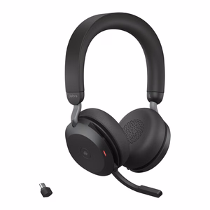 Jabra Evolve2 75 MS Link380c - belaidės ant ausų ausinės su aktyviu triukšmo slopinimu, juodos
