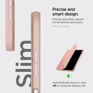 Spigen Urban Fit dėklas iPad Pro 11 colių 5 / 6 / 2024-2025 rožinis