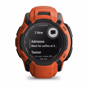 Garmin Instinct 2X Solar 2,79 cm (1.1") MIP 50 mm Skaitmeninis 176 x 176 pikseliai Lietimui jautrus ekranas Raudona GPS (palydovinis)