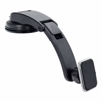 Magnetinis automobilinis laikiklis prietaisų skydeliui F53-2 sidabro spalvos