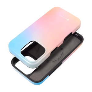 FORCELL F-PROTECT Mirage, karinio lygio dėklas su MagSafe, suderinamas su IPHONE 15 PRO MAX rožinė mėlyna