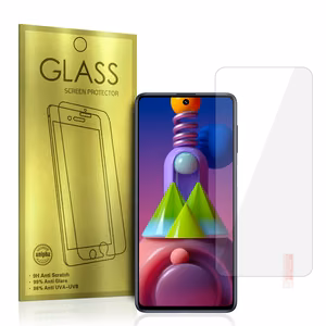 Apsauginis stiklas auksinis telefonui SAMSUNG GALAXY M51/M52 5G