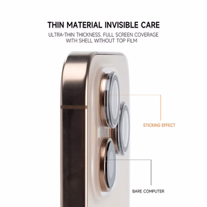 Tel Protect 3D Lens šviesiai mėlyni grūdinti apsauginiai stiklai Apple iPhone 18 Pro / 18 Pro Max kameros lęšiams (3 vnt.)