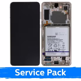 LCD ekranas suderinamas su Samsung G996 S21 Plus su rėmeliu / Phantom Violet / (Service Pack) + su baterija