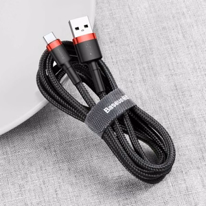 Baseus Cafule USB kabelis 2 m USB A USB C Juoda, Raudona