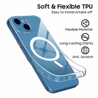 Tech-Protect FlexAir Magnetinis dėklas telefonui iPhone 13 Mini - skaidrus