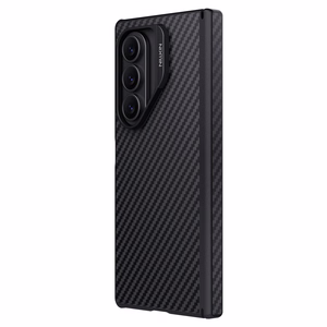 "Nillkin Synthetic Fiber Pro" magnetinis dėklas "Samsung Galaxy Z Fold 7", suderinamas su "MagSafe" - juodas