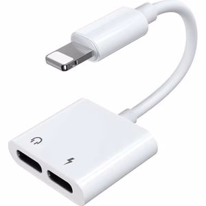 Joyroom S-Y104 ausinių adapteris Lightning / 2x Lightning - baltas