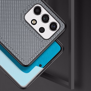 Dux Ducis Fino dėklas, pagamintas iš nailono, skirtas Samsung Galaxy A73, mėlynas