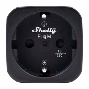 Shelly Plug M Gen3 – умная розетка Wi-Fi с измерением мощности, чёрная (FG3800238073619)