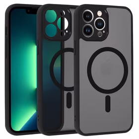 Pilnas matinės Mag dangtis telefonui Iphone 13 Pro Max - juodas