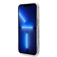 Rinkinys Guess GUBPP14SHMEACSH dėklas + įkroviklis iPhone 14 6.1" baltas/kietas dėklas Marmuras Magnetinis