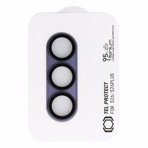 Закаленное стекло Tel Protect 95% AR+AF Full Metal Camera Protector на камеру для Samsung Galaxy S26 Ultra фиолетовый (островок камеры)