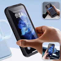 Atsparus vandeniui dėklas SHELLBOX GT suderinamas su MagSafe IPHONE 16 Plus juodas