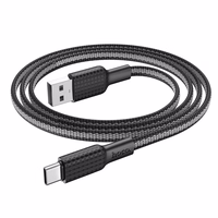 Kabelis USB A į USB C Hoco 3A 1 m X69 juodas baltas