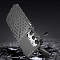 Thunder Case dėklas Samsung Galaxy A24 4G silikoninis šarvuotas dėklas juodas
