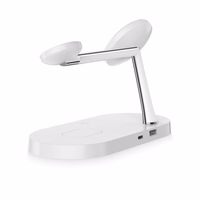 Tech-Protect A12 3in1 MagSafe indukcinis įkroviklis išmaniajam telefonui / ausinėms / išmaniajam laikrodžiui - baltas