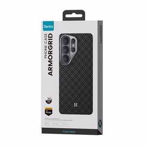 Benks Magnetic Armor Pro Armor Grid Kevlar Dėklas Metal Frame 600D (H048) for Samsung Galaxy S26 juodas