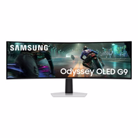 Samsung S49DG910SU kompiuterio monitorius 124,5 cm (49") 5120 x 1440 pikseliai Dual QHD OLED Sidabras