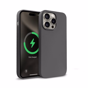 Crong Color Cover Magnetic MagSafe dėklas, skirtas iPhone 15 Pro Max, titano spalvos