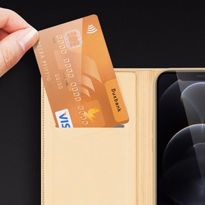 Dux Ducis Skin Pro knygos tipo dėklas telefonui iPhone 13 Pro Max mėlynas
