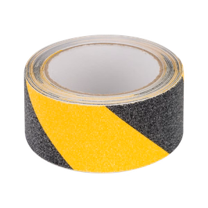 REBEL anti-slip tape (0.75 mm x 50 mm x 5 m), black/yellow