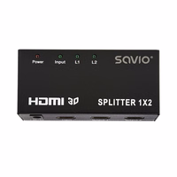 Savio CL-42 vaizdo signalų daliklis HDMI 2x HDMI