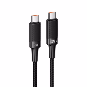 Hoco U153 Extreme USB-C–USB-C laidas, PD, 5 A, 100 W, 1,2 m – juodas