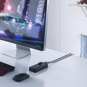 "Orico CT2U3-13AB" 13x USB-A 3.0 šakotuvas su jungikliais - juodas
