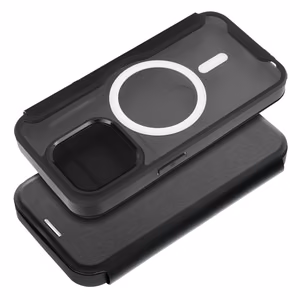 Чехол SMART MAG Book совместим с MagSafe для iPhone 15 Plus чёрный