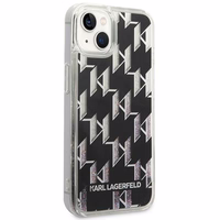 Dėklas telefonui Karl Lagerfeld KLHCP14MLMNMK iPhone 14 Plus 6.7\" juodas / juodas Liquid Glitter Monogram