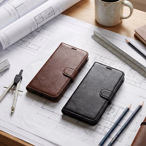 Smart Luxe odinis dėklas skirtas Samsung Galaxy A57 5G rudas