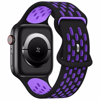 Beline Dirželis Apple Watch New Sport Silicone 38/40/41mm juodas/violetinis