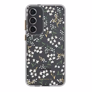 Ультратонкий антимикробный чехол Rifle Paper Co. для Samsung Galaxy S24+, с рисунком «Petite Fleurs»