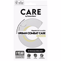 CARE by PanzerGlass Flagship Urban Combat Chardonnay QI dėklas Samsung Galaxy S25+ - skaidrus